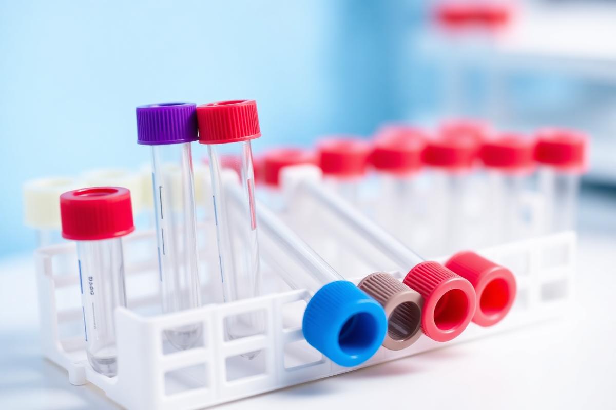 Pathology lab test tubes